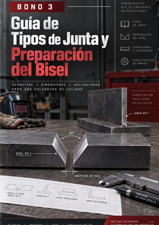 Bono 3: Guía de Tipos de Junta y Preparación del Bisel